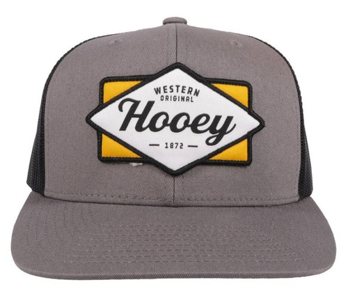 Hooey Mens Diamond Grey and Black Hat