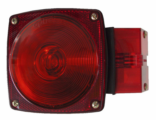 Red Submersible Universal Mount Combination Tail Light ST4RS