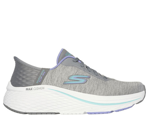 Skechers Womens Slip-ins: Max Cushioning Elite Prevail Grey and Blue Shoe