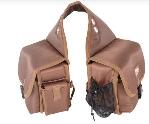 Classic Equine Deluxe Brown Rear Saddle Bag