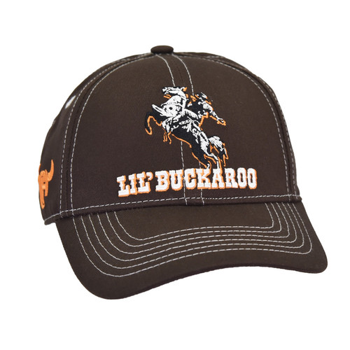 Cowboy Hardware Kids Brown Lil' Buckaroo Bronc & Rider Adjustable Cap