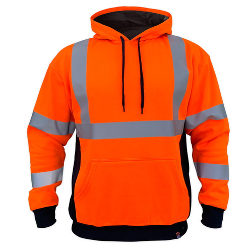 Safety Shirtz SS360 Basic Orange Class 3 Type Reflective Safety Hoodie