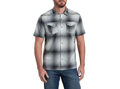 Kuhl Men's Summit Gray Short Sleeve Button Up Shirt