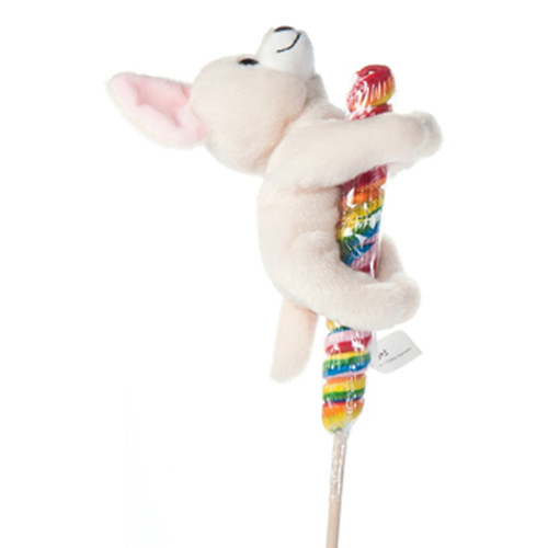 The Petting Zoo Lollyplush Dog with Rainbow Lollipop - Assorted 1 Piece