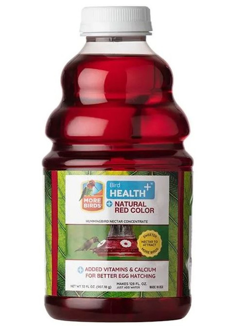 More Birds Bird Health Natural Red Liquid Concentrate Hummingbird Nectar 32oz