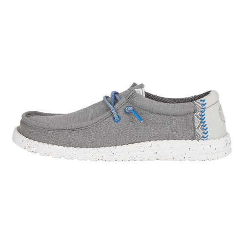 Hey Dude Men's Wally Coastline Gray Slip On Casual Shoes