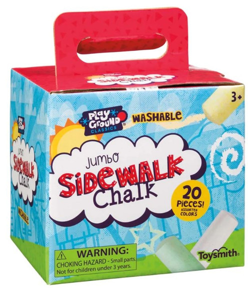 Toysmith Playground Classics Jumbo Sidewalk Chalk