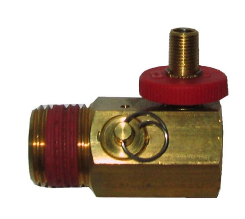Powermate 1/2 in. NPT Tank x 1/4 in. NPT Hose x 1/8 in. NPT Gauge Brass Air Tank Manifold