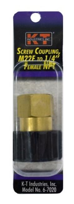 KT Industries Screw Coupling M22F 1/4" Female NPT