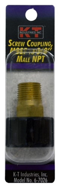 KT Industries Screw Coupling M22F to 3/8" Male NPT