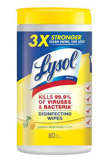 Lysol Lemon and Lime Blossom Disinfecting Wipes