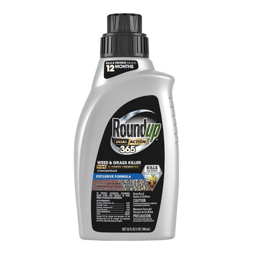 Roundup Dual Action 365 Weed and Grass Killer plus 12 Month Preventer Concentrate 32OZ