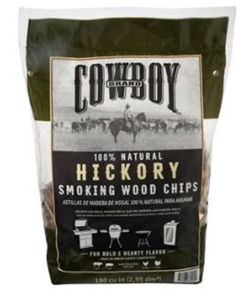 Cowboy Hickory Wood Chips 180 CU-IN 2LBS