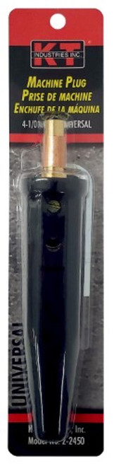 KT Industries Universal Male Machine Plug Black