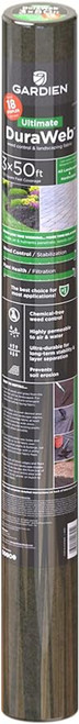 Gardien Black/Brown 3 Ft. x 50 Ft. DuraWeb Weed Barrier Control Landscape Fabric