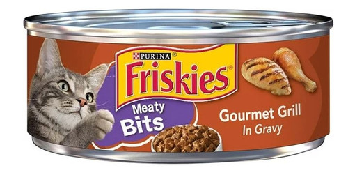 Friskies Meaty Bits Gourmet Grill Gravy Cat Food 5.5OZ