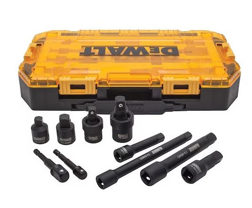 DeWalt 10 Piece 3/8in and 1/12in Drive Impact Accessory Set