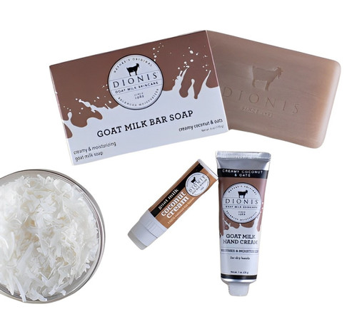 Dionis Creamy Coconut & Oats Body Care Collection 3Pc Set