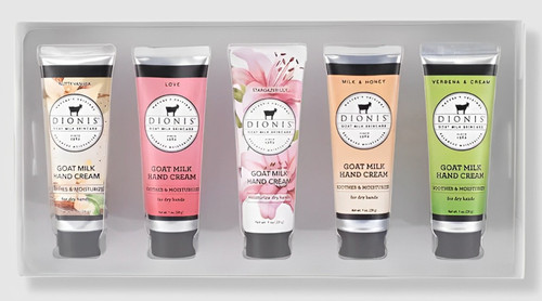 Dionis Inspire Goat Milk Hand Cream Gift Set - 5 Pack