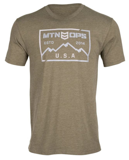 MTN Ops Men's Military Green Short Sleeve RUSH TEE