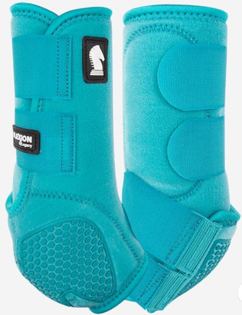 Classic Equine Flexion by Legacy Front Protective Boots Aqua Medium