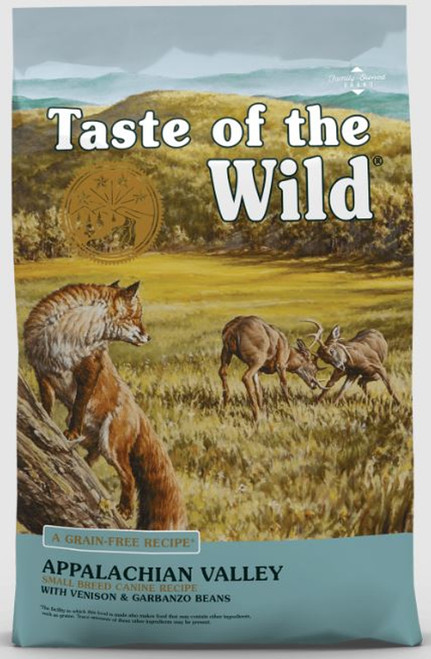 Taste of the Wild Grain-Free Appalachian Valley Small Breed Canine Recipe with Venison & Garbanzo Beans - 15 lbs