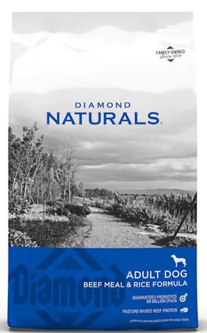 Diamond Naturals Beef Meal & Rice Formula Adult Dry Dog Food, 40 Lbs