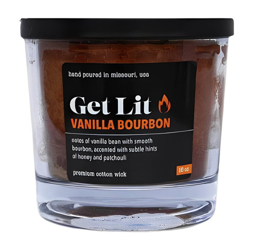 Rodeo Time Inc. Get Lit Vanilla Bourbon 16oz Candle