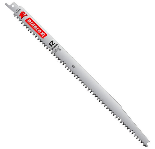 Diablo 12" 5TPI Fleam Ground Reciprocating Saw Blades for Pruning and Clean Wood