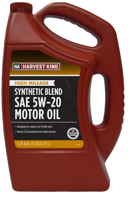 Harvest King High Mileage Synthetic Blend SAE 5W-20 Motor Oil