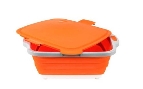 Drip EZ Orange Junior Prep Tub with Locking Lid