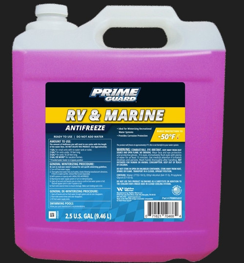 Prime Guard RV and Marine Antifreeze -50F 2.5 Gallon