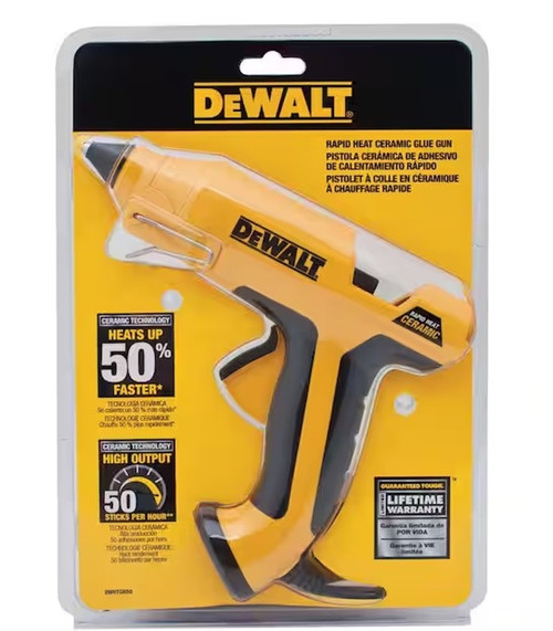 DeWalt Ceramic Rapid Heat Full Size Glue Gun