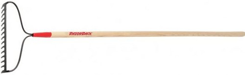 RazorBack 15 Tine Bow Rake, Forged, Wood Handle