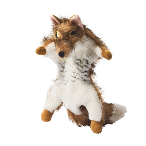 Main St. Pet Roadkill Fox with Ball Squeaky Dog Toy