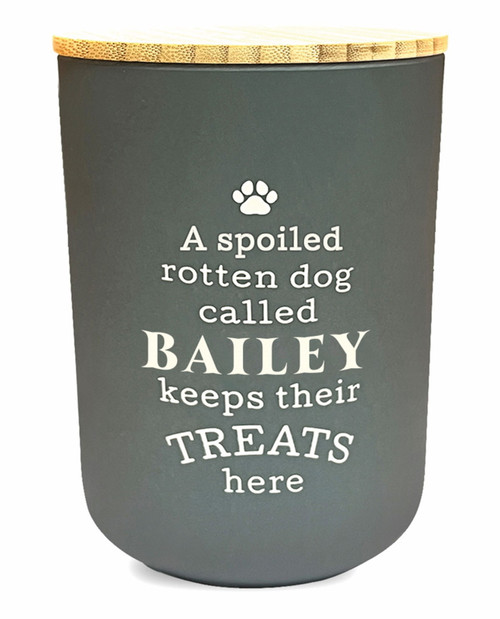 History and Heraldry Dog Treat Name Jar