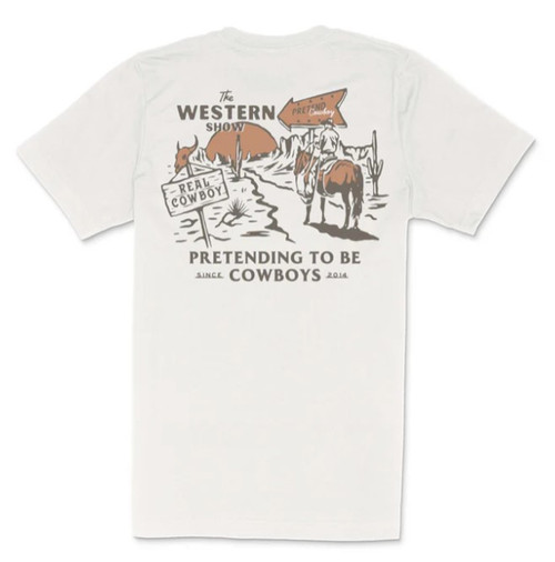 Sendero Men's Cream Western Show Short Sleeve T-Shirt