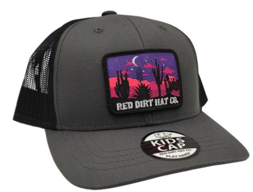Red Dirt Hat Co. Black and Grey Nightfall Youth Hat
