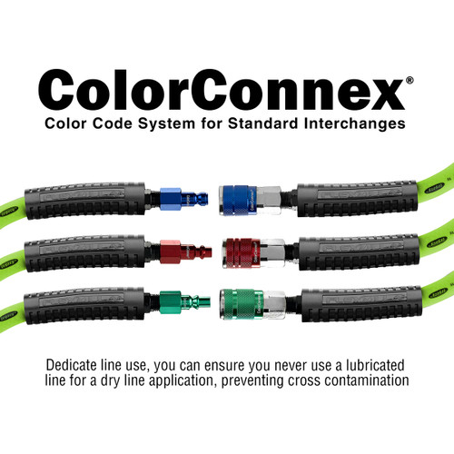 Legacy ColorConnex A73458D 1/4" NPT ColorConnex Type D - Red Coupler & Plug Kit (14 Piece)