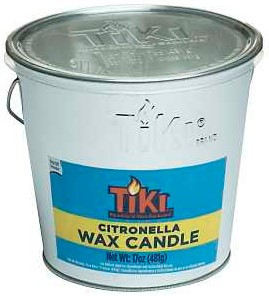 Tiki Citronella Wax Candle with Handle, Citronella, 17 oz