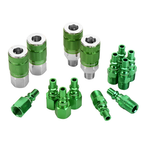 Legacy ColorConnex 14-Piece Coupler & Plug Kit - Type B (1/4" NPT, 1/4" Body)