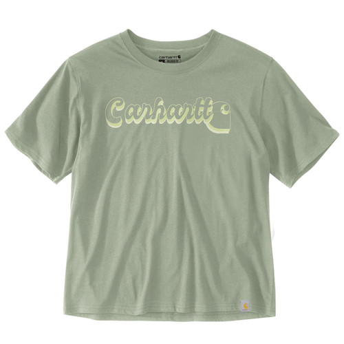 Carhartt women's Sage TENCEL Fiber Series Loose Fit Short Sleeve Script Graphic T-Shirt