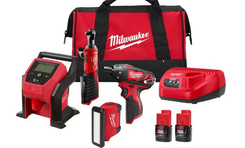 Milwaukee M12 4 piece kit