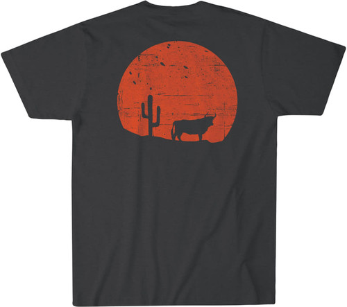 Rural Cloth Men's Black Short Sleeve Sunset Tee