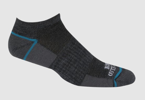 Noble Outfitters Mens Charcoal Motion Merino Ankle Socks 2 Pack