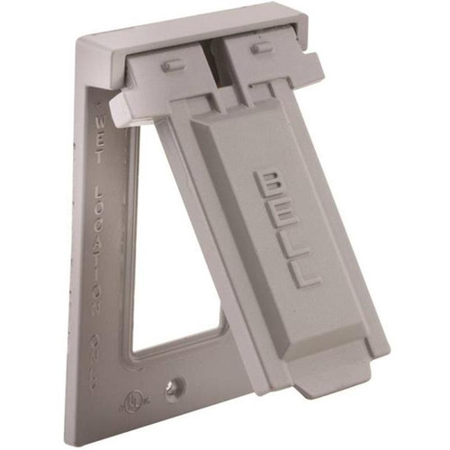 Hubbell Electrical 1-Hole Weatherproof Device Cover - Gray