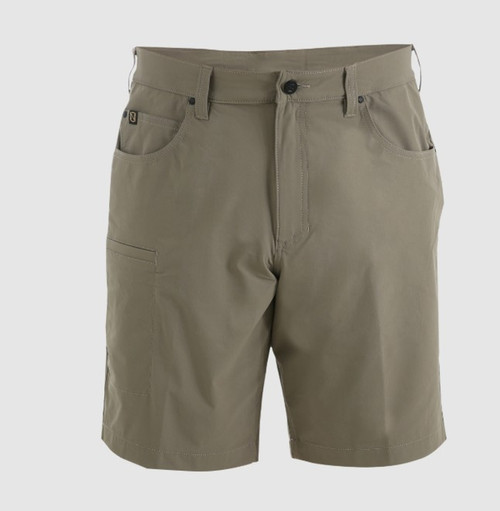 Noble Outfitters Mens Khaki Fullflexx Performance 6 Pocket Shorts