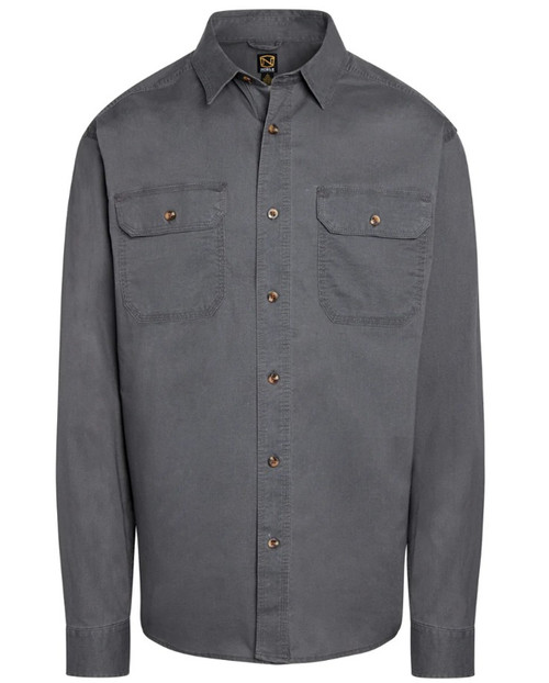 Noble Outfitters Mens Asphalt Long Sleeve Weathered Work Shirt