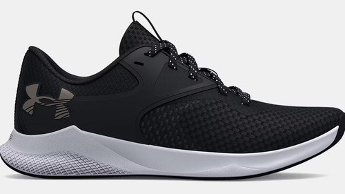 Under Armour Womens Black and  Silver Charged Aurora 2 Training Shoes