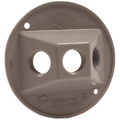 Hubbell Raco Round Cluster Cover - Powder Coated